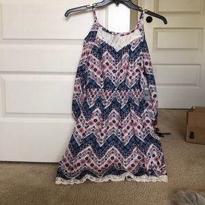 kids floral off the shoulder dress casual